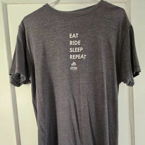 T-Shirt Large - Jones Snowboarding Eat. Ride. Sleep. Repeat